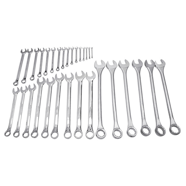 Urrea Satin finish 12-point combination wrench set 31 pc 120090